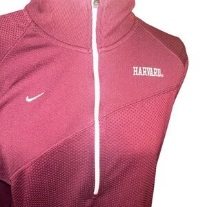Nike Woman Havard University Pullover jacket top size Large 12 14 Ivy League